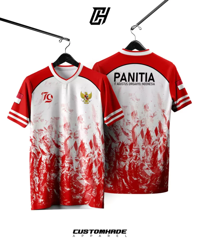 JERSEY PANITIA 17 AGUSTUS HUT RI INDONESIA 80 TH 2