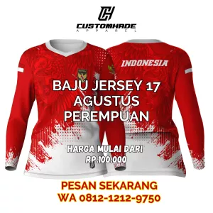 baju jersey 17 agustus perempuan