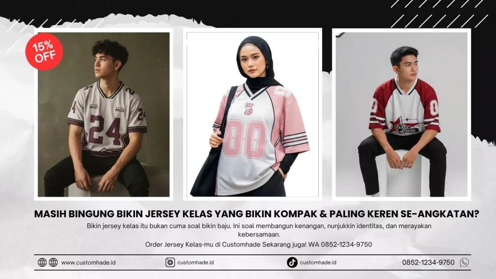 BIKIN JERSEY KELAS Keren HANYA DI CUSTOMHADE