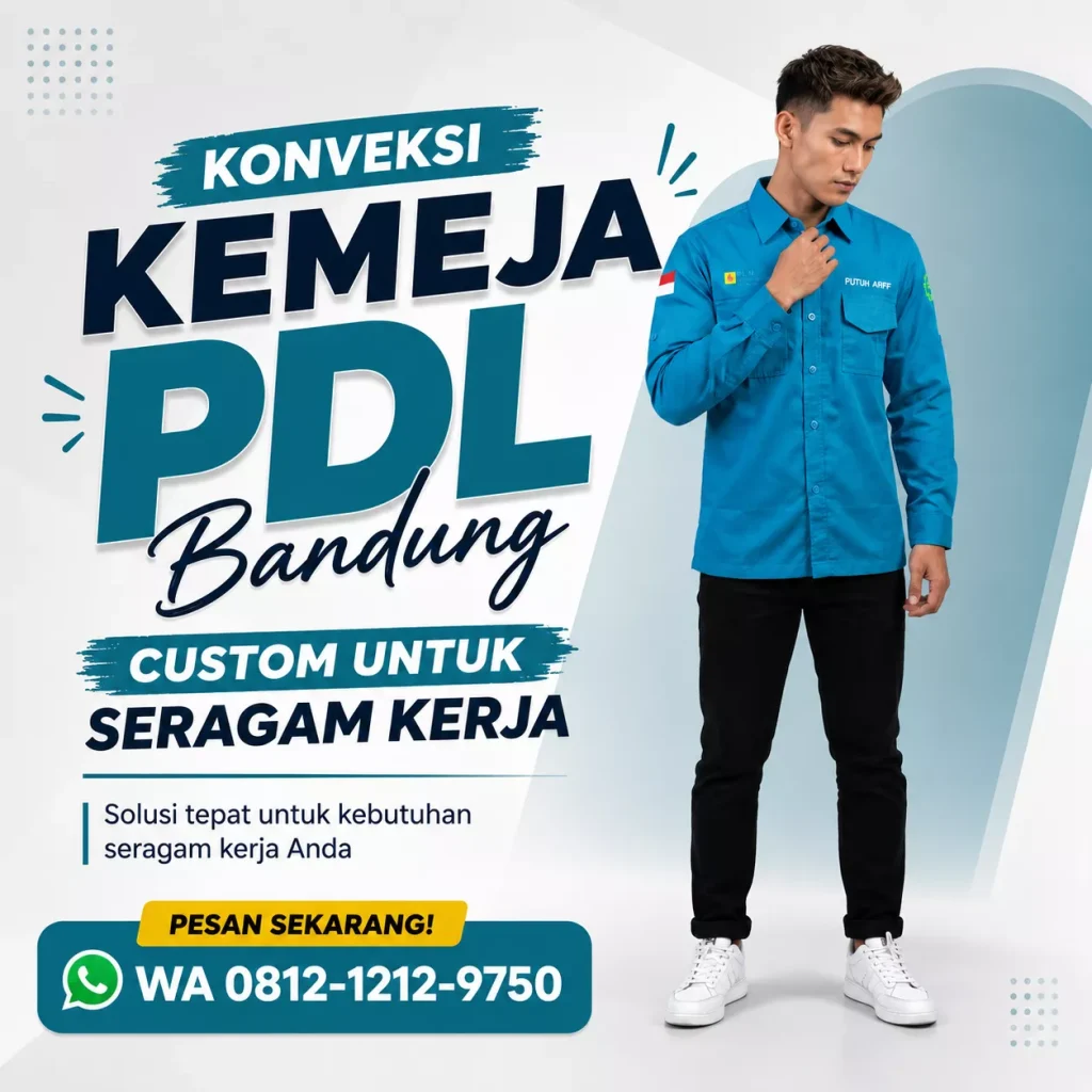 Konveksi kemeja Bandung custom untuk seragam kerja