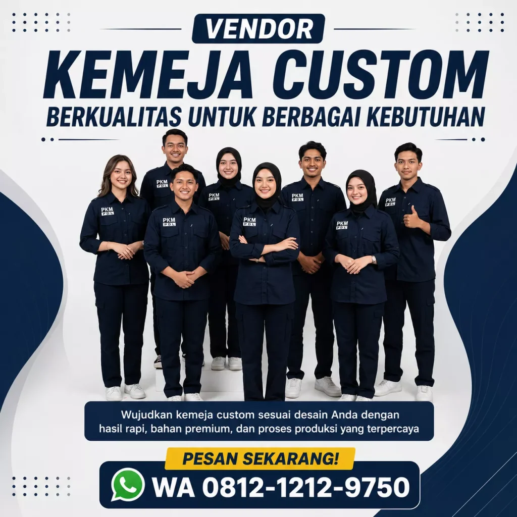 vendor kemeja custom