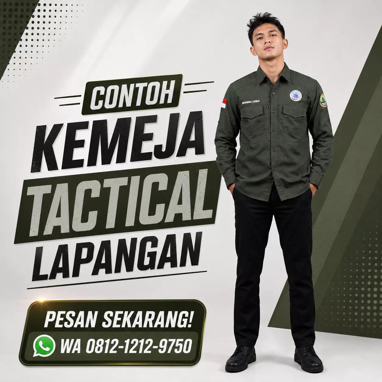 contoh kemeja tactical