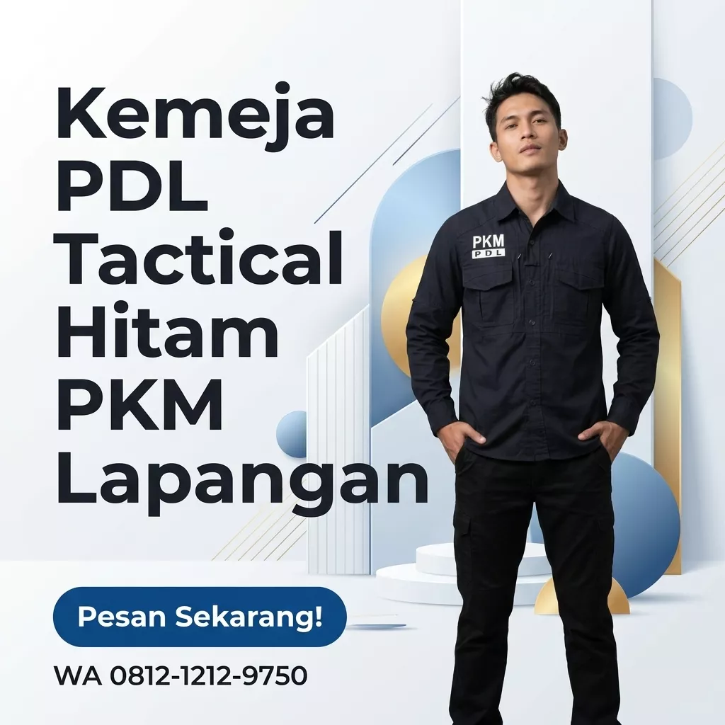 konveksi kemeja pdl bandung hitam tactical