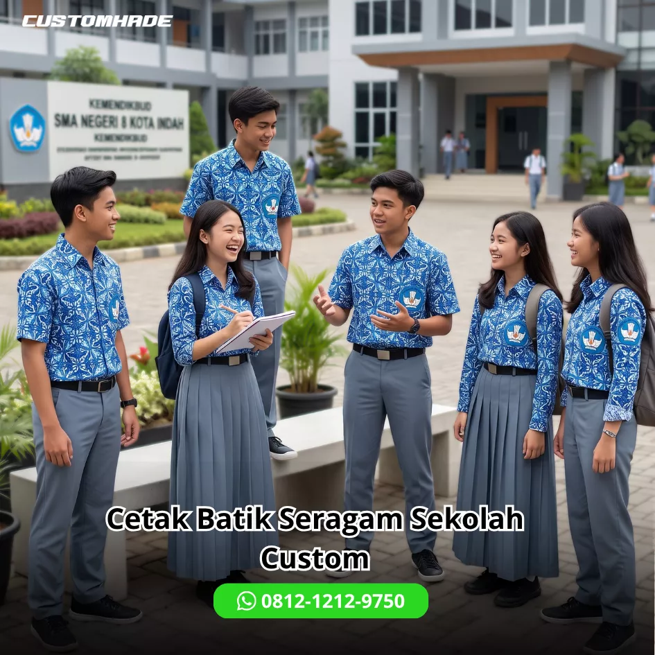 Cetak Batik Seragam Sekolah Custom 3