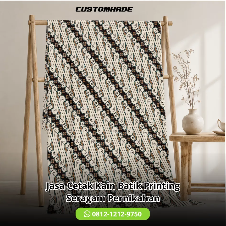 Jasa Cetak Kain Batik Printing Seragam Pernikahan